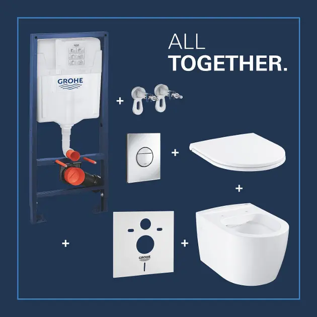 Grohe - Start Round - Fali WC szett - 103846SH00 – 4. kép