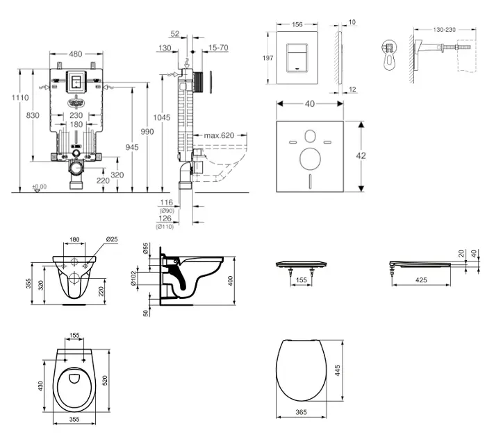 Grohe - Uniset - Fali WC szett - 38643SET-KD – 2. kép