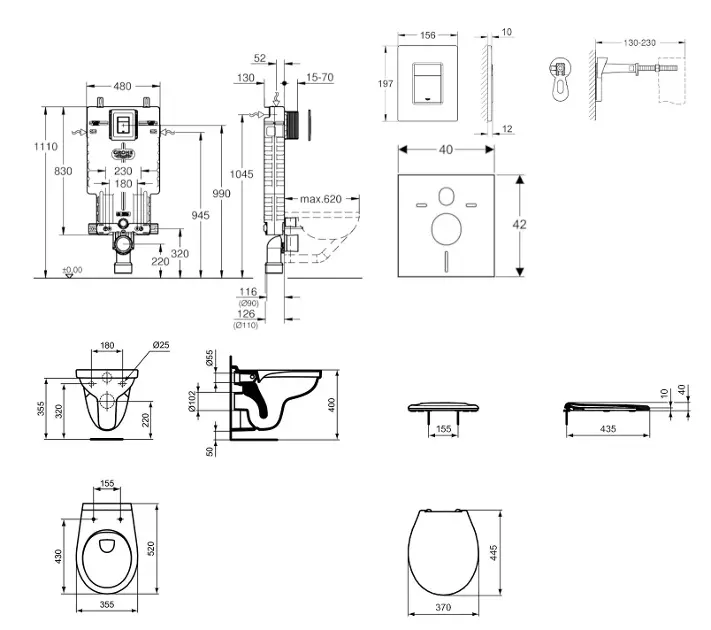 Grohe - Uniset - Fali WC szett - 38643SET-KR – 2. kép
