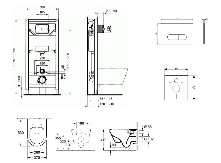 Ideal Standard - ProSys - Fali WC szett - ProSys120M SP46 – 2. kép