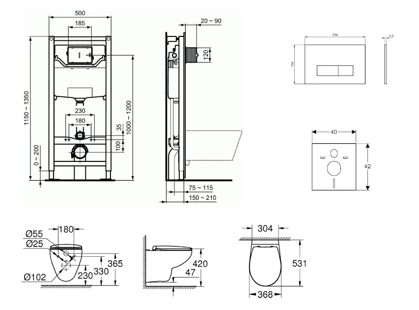 Ideal Standard - ProSys - Fali WC szett - ProSys120M SP62 – 2. kép