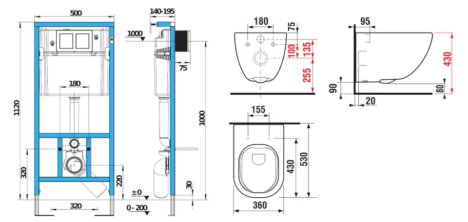 Jika - Mio-N - Fali WC szett - H6007140000002 – 2. kép