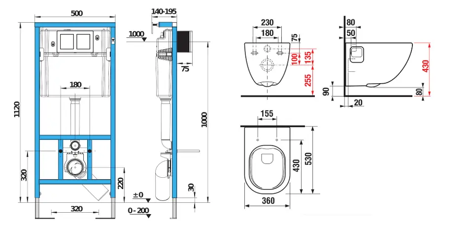 Jika - Mio-N - Fali WC szett - H6007160000002 – 2. kép