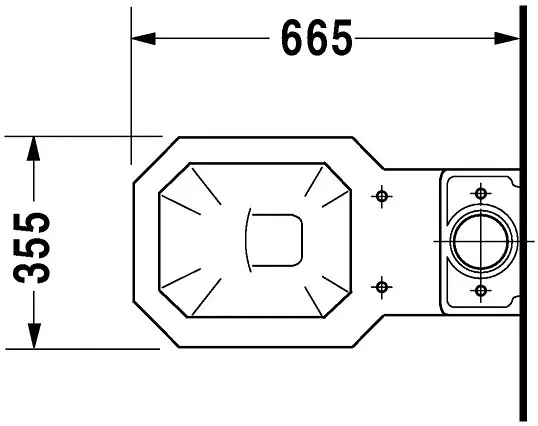 Duravit - 1930 - Kombi-WC - 0227010000 – 2. kép