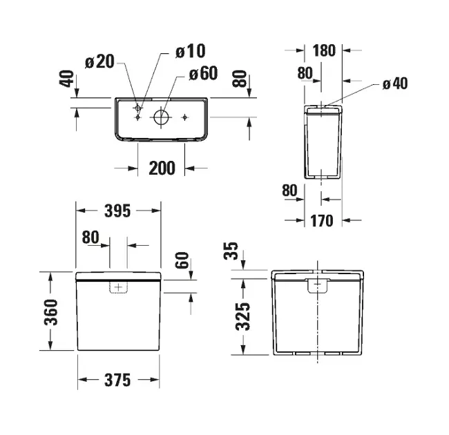 Duravit - D-Neo - Kombi-WC - 0944103205 – 2. kép