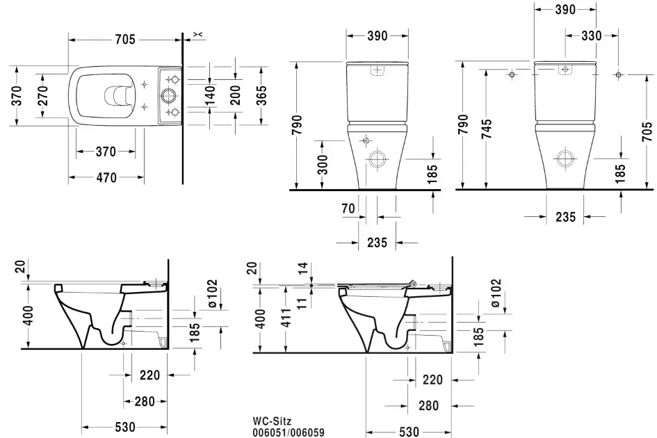 Duravit - DuraStyle - Kombi-WC - 2156090000 – 2. kép