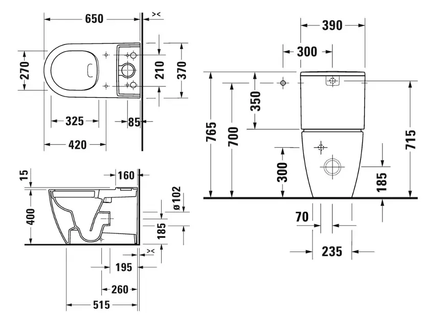 Duravit - ME by Starck - Kombi-WC - 2005090000 – 2. kép