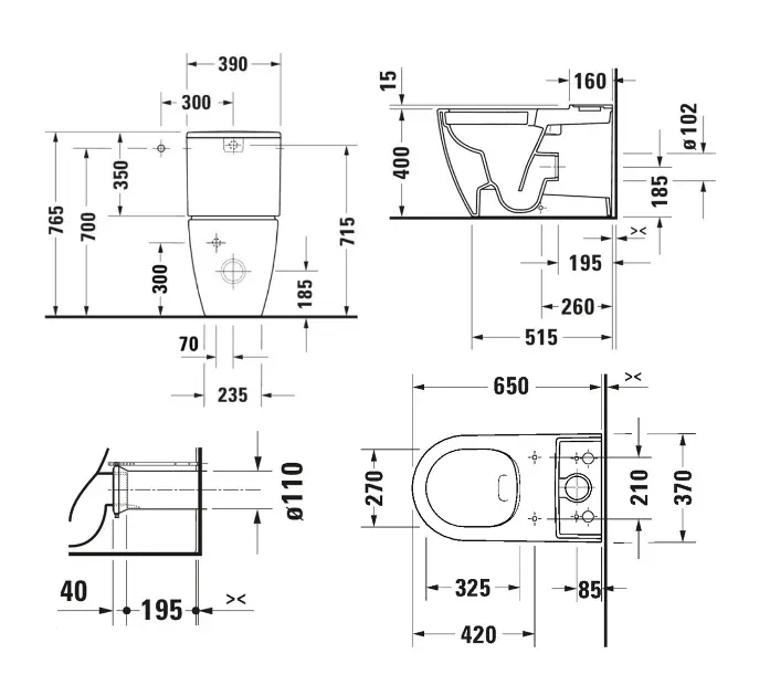 Duravit - ME by Starck - Kombi-WC - 200509AA00 – 2. kép