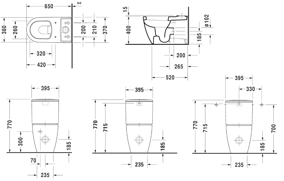 Duravit - ME by Starck - Kombi-WC - 21700900001 – 2. kép