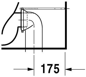Duravit - Starck 1 - Kombi-WC - 0233090064 – 13. kép
