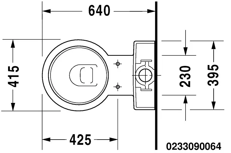 Duravit - Starck 1 - Kombi-WC - 0233090064 – 8. kép