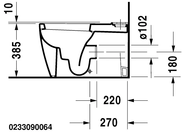 Duravit - Starck 1 - Kombi-WC - 0233090064 – 9. kép