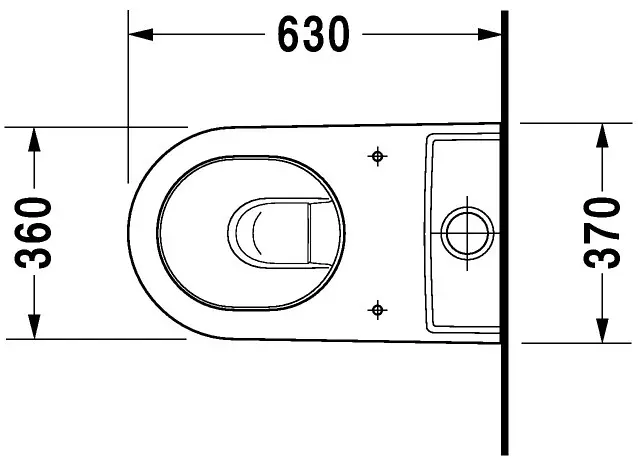 Duravit - Starck 2 - Kombi-WC - 2145090000 – 2. kép