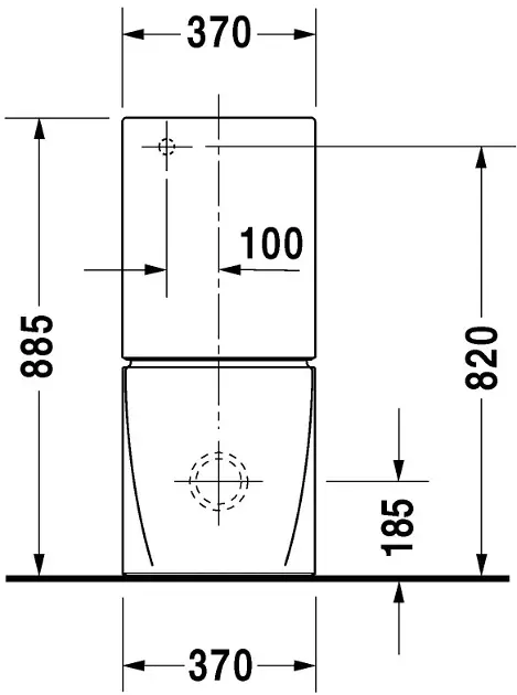 Duravit - Starck 2 - Kombi-WC - 2145090000 – 4. kép