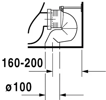 Duravit - Starck 2 - Kombi-WC - 21450900001 – 10. kép