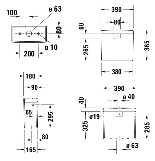 Duravit - Starck 3 - Kombi-WC - 09200000051 – 2. kép