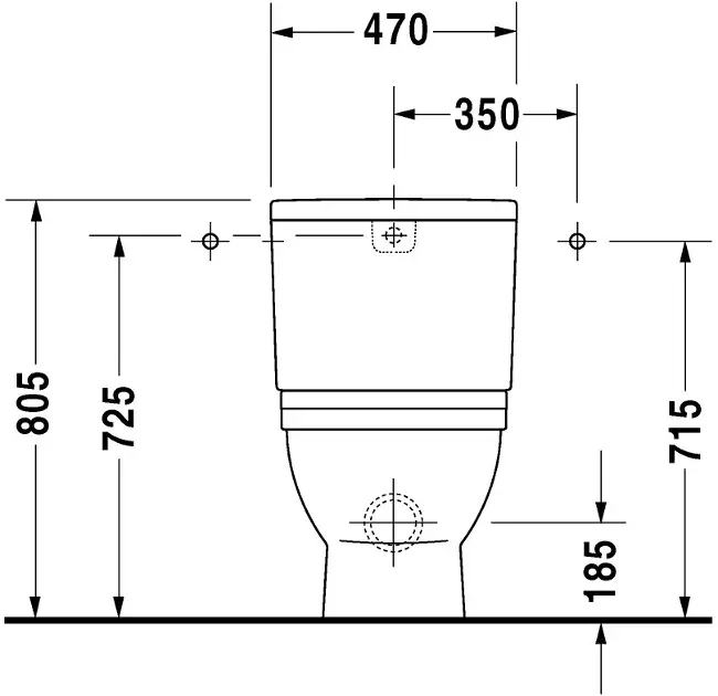 Duravit - Starck 3 - Kombi-WC - 09281000051 – 2. kép
