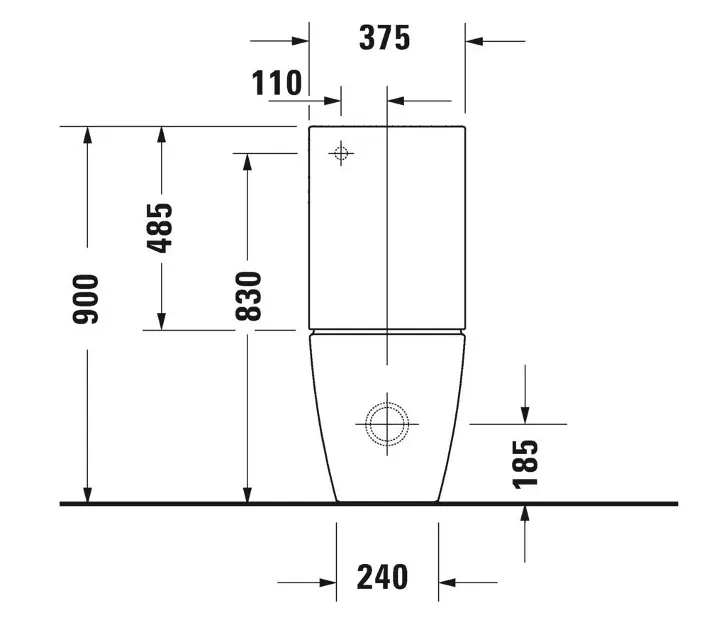 Duravit - Viu - Kombi-WC - 09420000851 – 2. kép