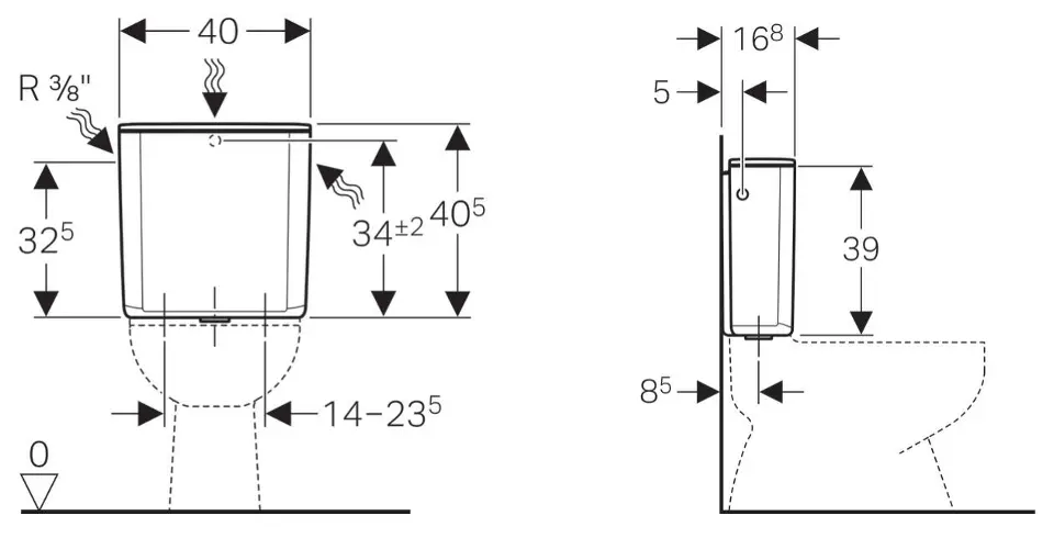 Geberit - Equipment and accessories - Kombi-WC - 128.000.11.5 – 2. kép