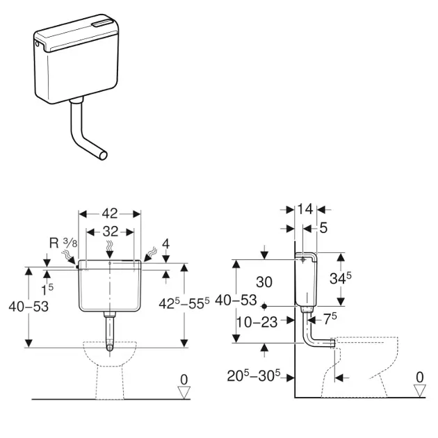 Geberit - Equipment and accessories - Kombi-WC - 136.230.11.1 – 2. kép