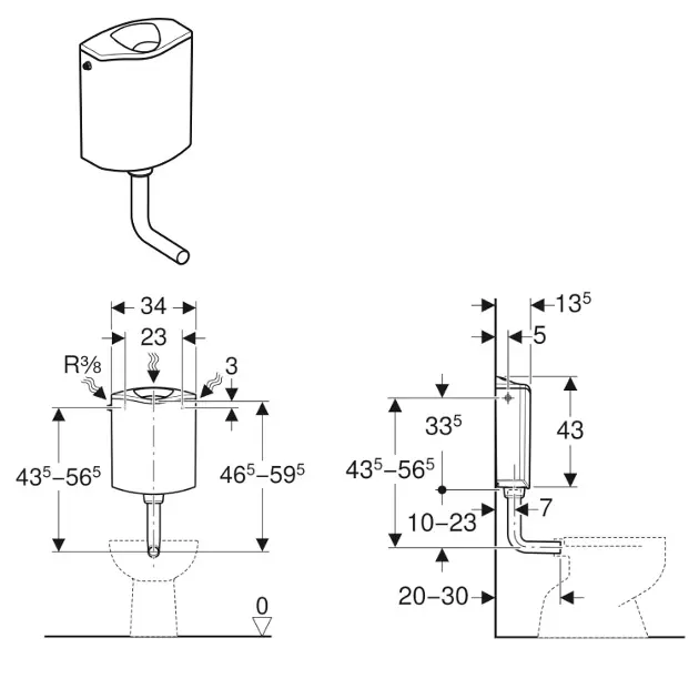 Geberit - Equipment and accessories - Kombi-WC - 136.430.11.1 – 2. kép
