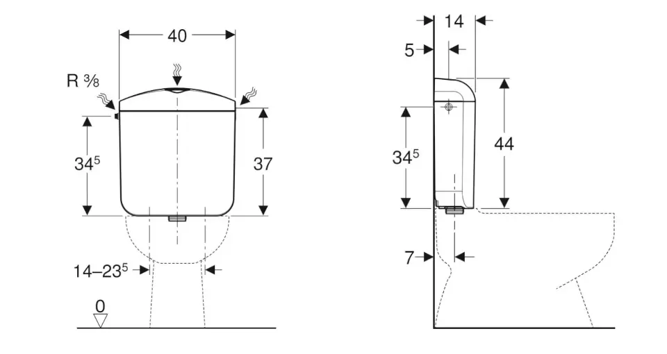 Geberit - Kombi-WC - 136.531.11.1 – 2. kép