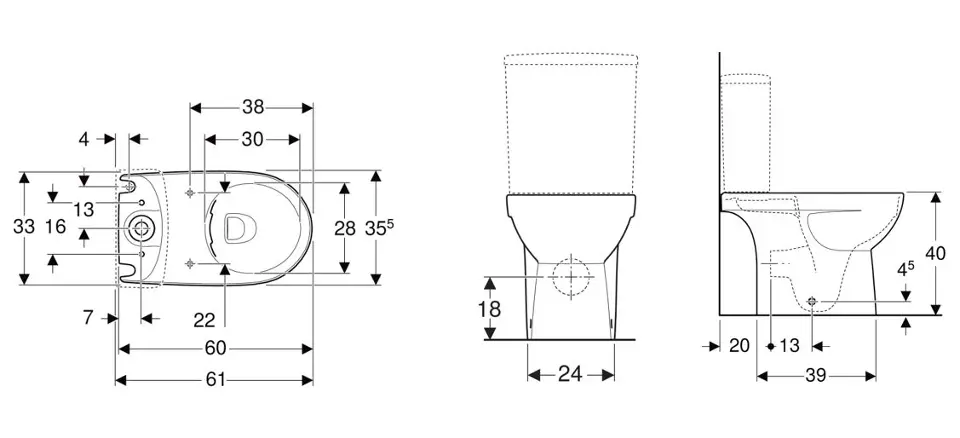 Geberit - Selnova Comfort - Kombi-WC - 500.478.01.7 – 2. kép