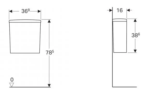 Geberit - Selnova - Kombi-WC - 500.266.01.1 – 2. kép