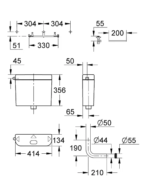 Grohe - Accessories - Kombi-WC - 37355SH0 – 2. kép