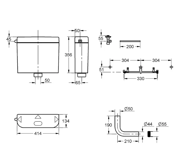 Grohe - Accessories - Kombi-WC - 37791SH0 – 2. kép
