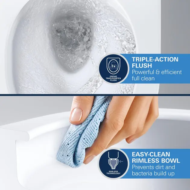 Grohe - Euro Ceramic - Kombi-WC - 102488SH00 – 9. kép