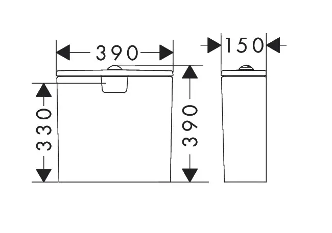 Hansgrohe - EluPura Original Q - Kombi-WC - 60141450 – 2. kép