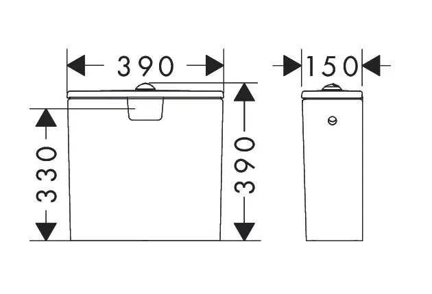 Hansgrohe - EluPura Original Q - Kombi-WC - 60271450 – 2. kép