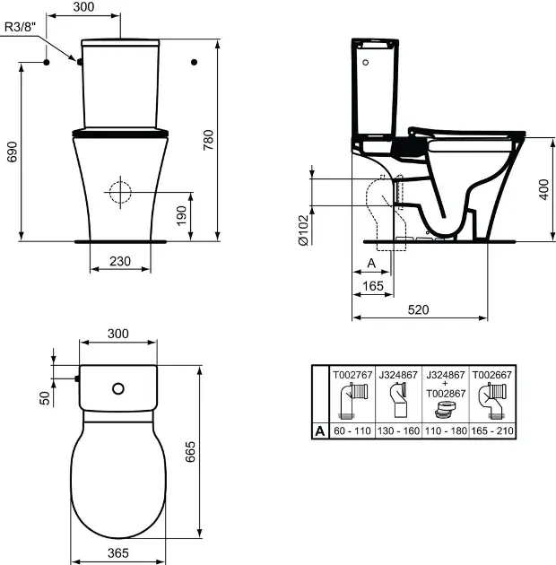 Ideal Standard - Connect Air - Kombi-WC - E073401 – 2. kép