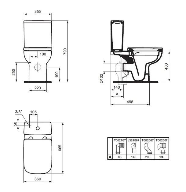 Ideal Standard - i.Life A - Kombi-WC - T472101 – 2. kép