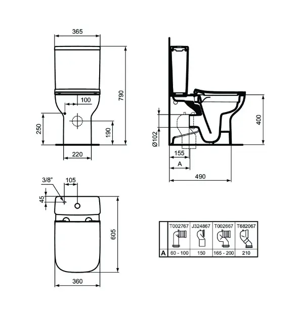 Ideal Standard - i.Life A - Kombi-WC - T481401 – 2. kép