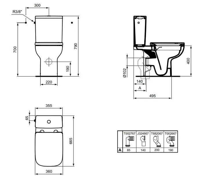 Ideal Standard - i.Life A - Kombi-WC - T524701 – 2. kép