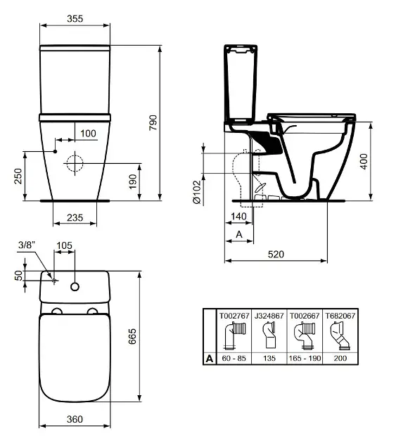 Ideal Standard - i.Life B - Kombi-WC - T461201 – 2. kép