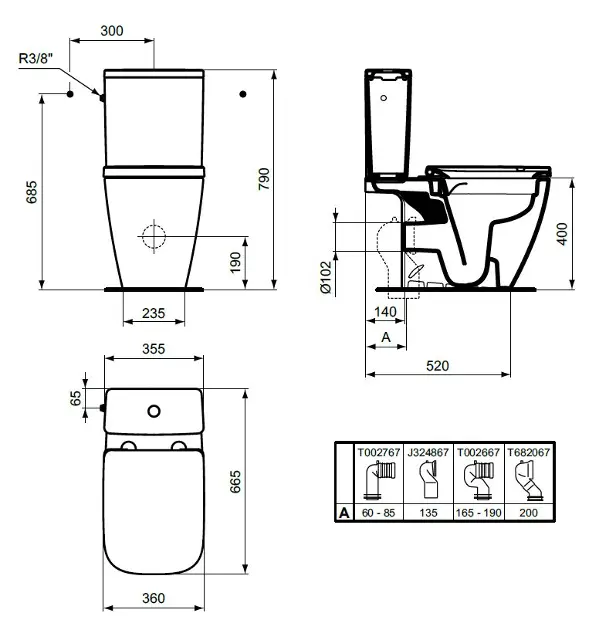 Ideal Standard - i.Life B - Kombi-WC - T461258 – 2. kép