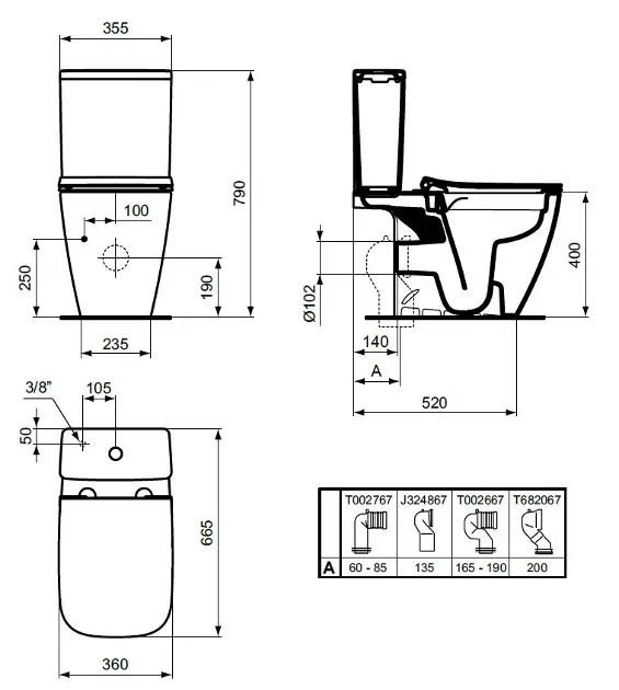 Ideal Standard - i.Life B - Kombi-WC - T472358 – 2. kép