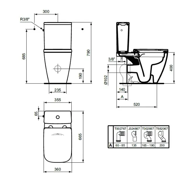 Ideal Standard - i.Life B - Kombi-WC - T472401 – 2. kép