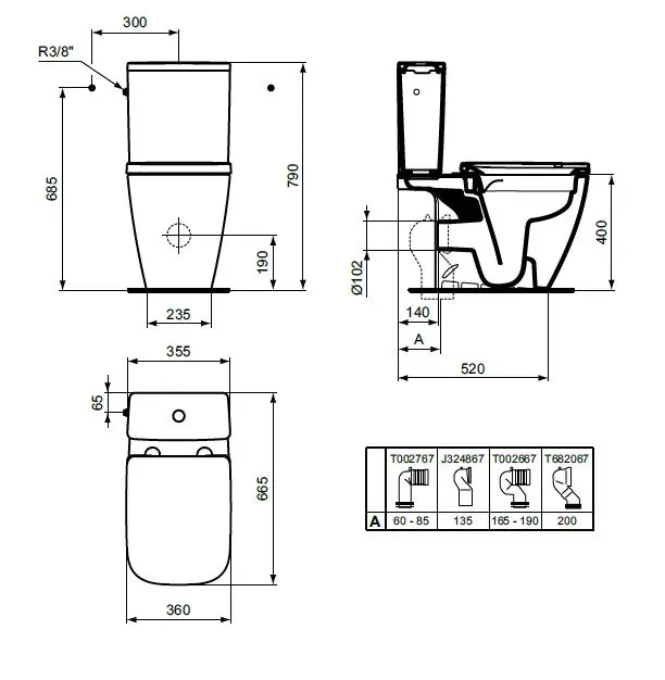 Ideal Standard - i.Life B - Kombi-WC - T472501 – 2. kép