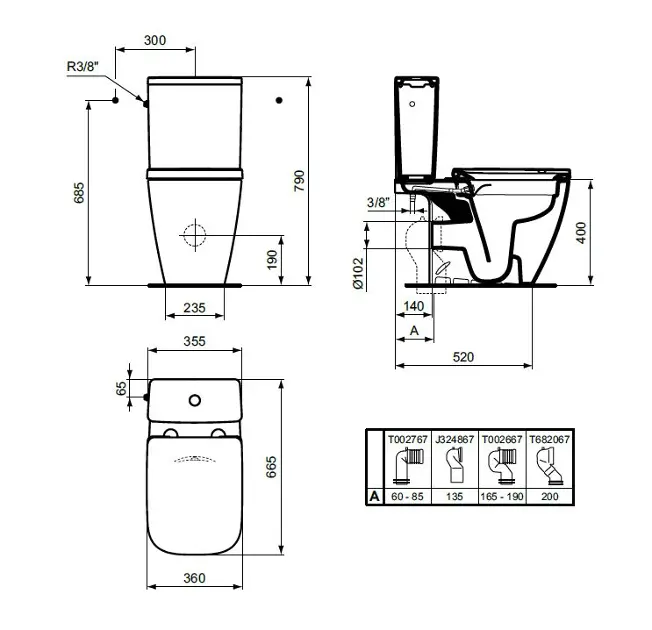 Ideal Standard - i.Life B - Kombi-WC - T537101 – 2. kép