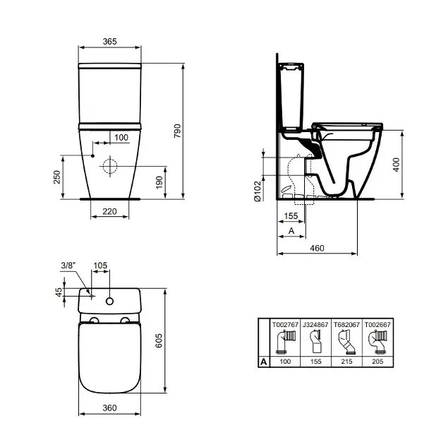 Ideal Standard - i.Life S - Kombi-WC - T473501 – 2. kép