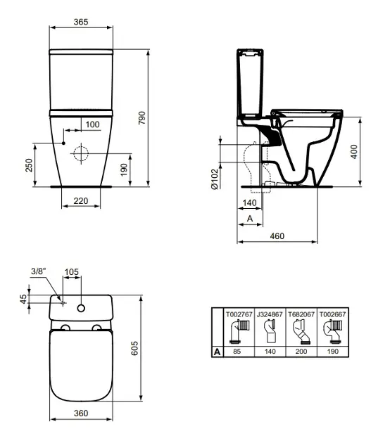 Ideal Standard - i.Life S - Kombi-WC - T499801 – 2. kép
