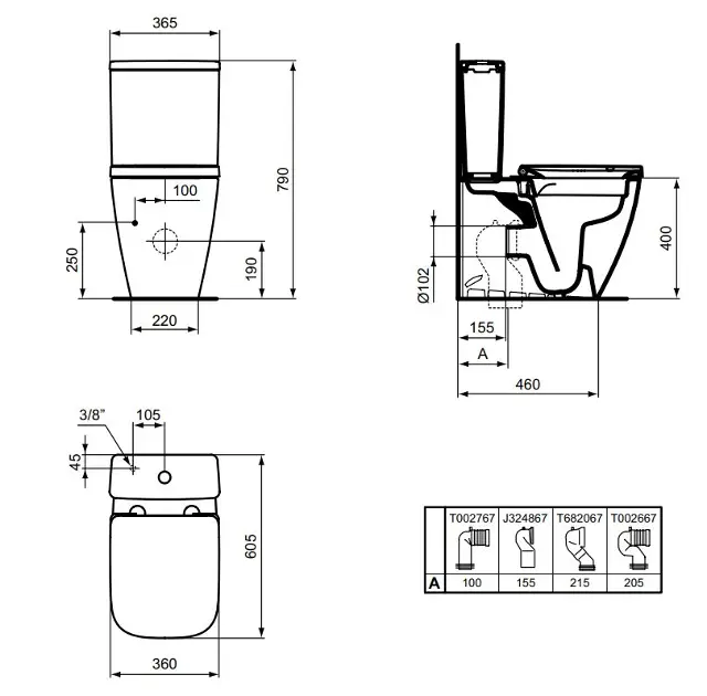 Ideal Standard - i.Life S - Kombi-WC - T500001 – 2. kép
