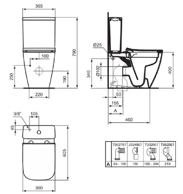 Ideal Standard - i.Life S - Kombi-WC - T554201 – 2. kép