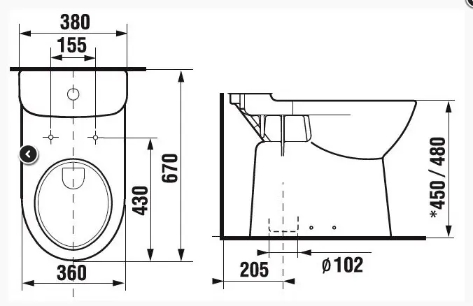 Jika - Deep - Kombi-WC - H8276120002411 – 2. kép