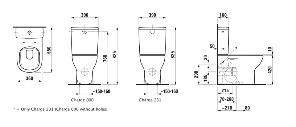 Laufen - Lua - Kombi-WC - H8240814002311 – 2. kép