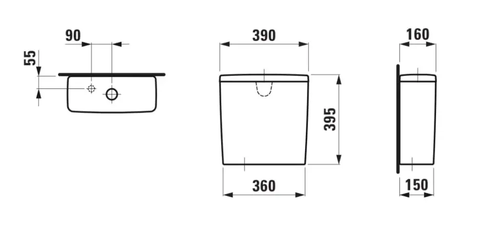 Laufen - Lua - Kombi-WC - H8270830009731 – 2. kép